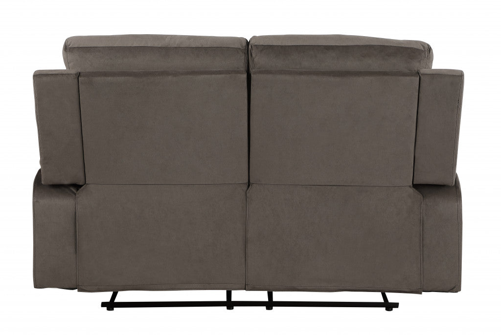40" Modern Brown Fabric Loveseat By Homeroots | Chairs & Recliners | Modishstore - 4