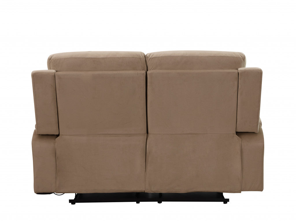 40" Modern Beige Fabric Loveseat By Homeroots | Sofas | Modishstore - 5