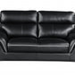 36" Contemporary Black Leather Loveseat By Homeroots | Loveseats | Modishstore