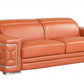 89" Sturdy Camel Leather Sofa By Homeroots- Only Main sofa | Sofas | Modishstore - 2