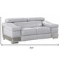 31to 39" Lovely Light Grey Loveseat By Homeroots