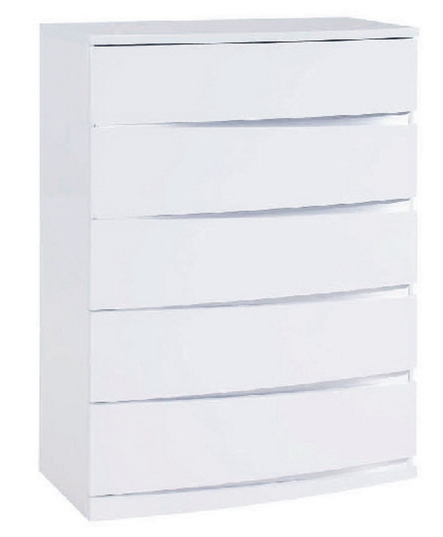 32" Exquisite White High Gloss Chest By Homeroots | Drawers | Modishstore