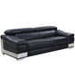 31to 39" Modern Black Leather Sofa By Homeroots | Sofas | Modishstore - 2