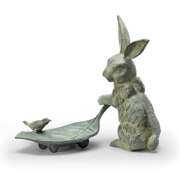 Rabbit and Leaf Bird Feeder By SPI Home | Animals & Pets | Modishstore-3