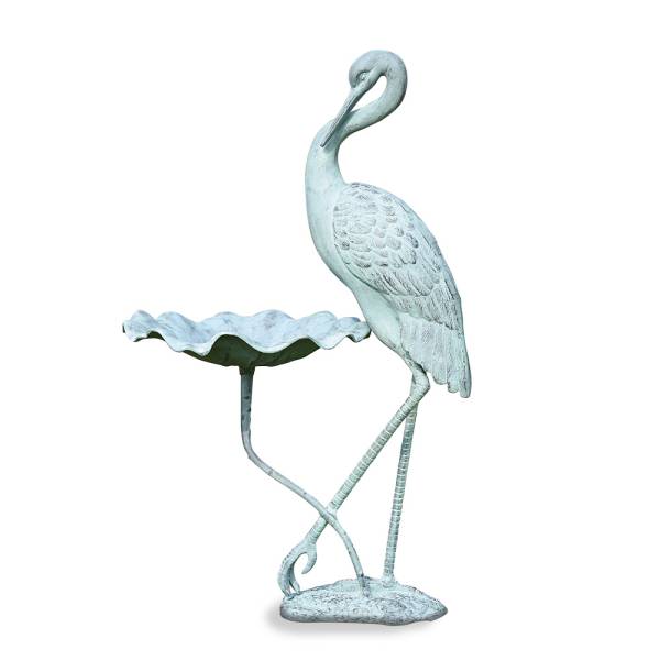 Crane Birdbath By SPI Home | Outdoor Decor | Modishstore-2
