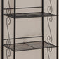 Brown Metal Shelf Bookcase By Homeroots | Bookcases | Modishstore - 2