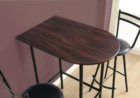24" Brown And Black Free Form Manufactured Wood Bar Table By Homeroots