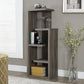 Dark Taupe Bookcase By Homeroots | Bookcases | Modishstore - 6