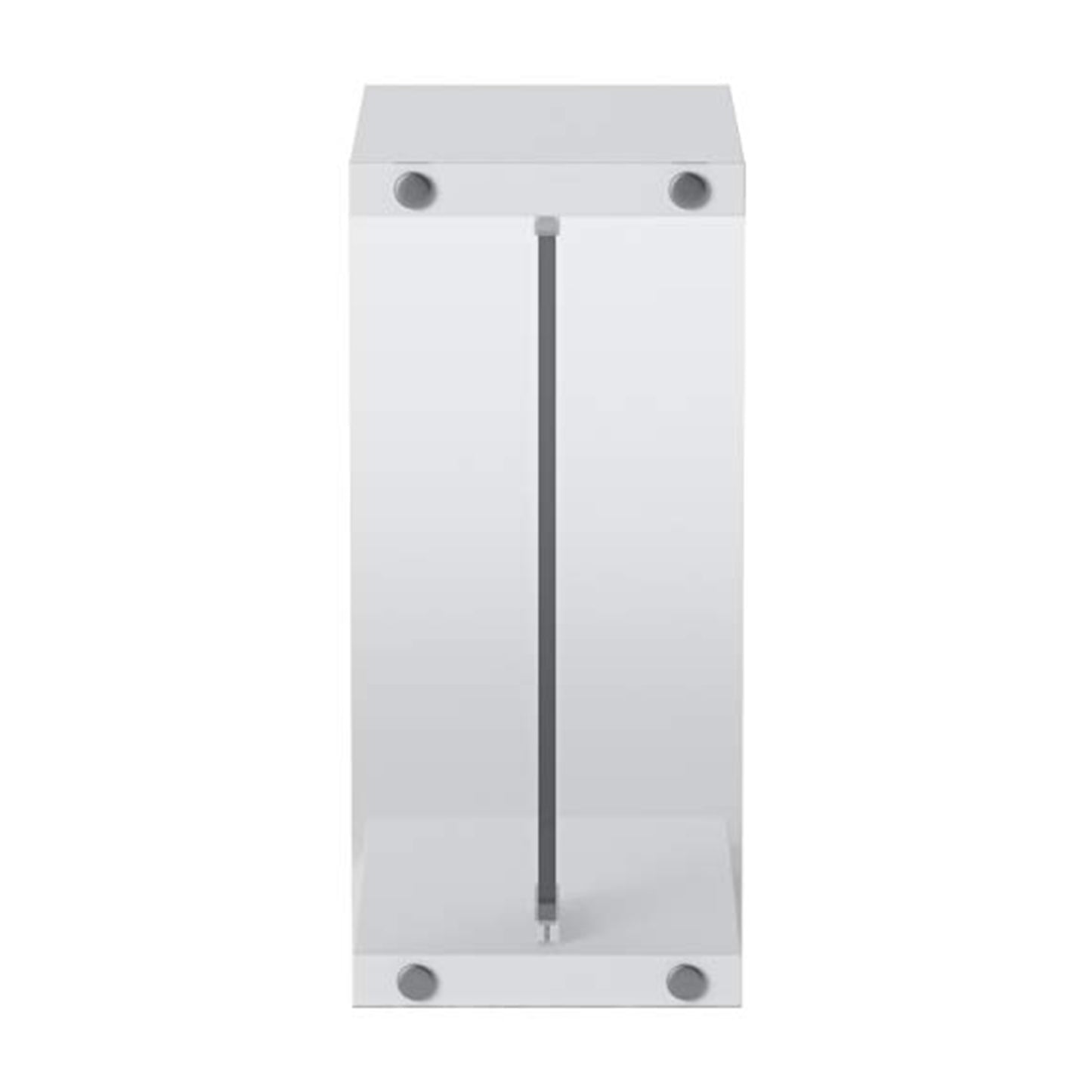 White Finish and Tempered Glass Accent Table By Homeroots | Accent Tables | Modishstore - 6