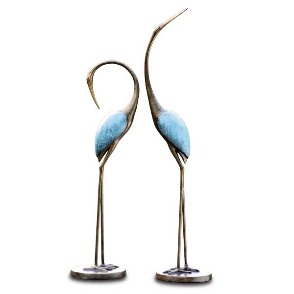 Stylized Garden Crane Pair By SPI Home | Outdoor Decor | Modishstore-2