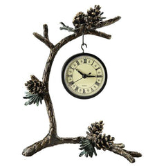 Pinecone & Branch Clock By SPI Home