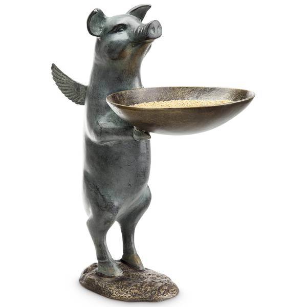 Winged Pig Birdfeeder By SPI Home | Animals & Pets | Modishstore-4