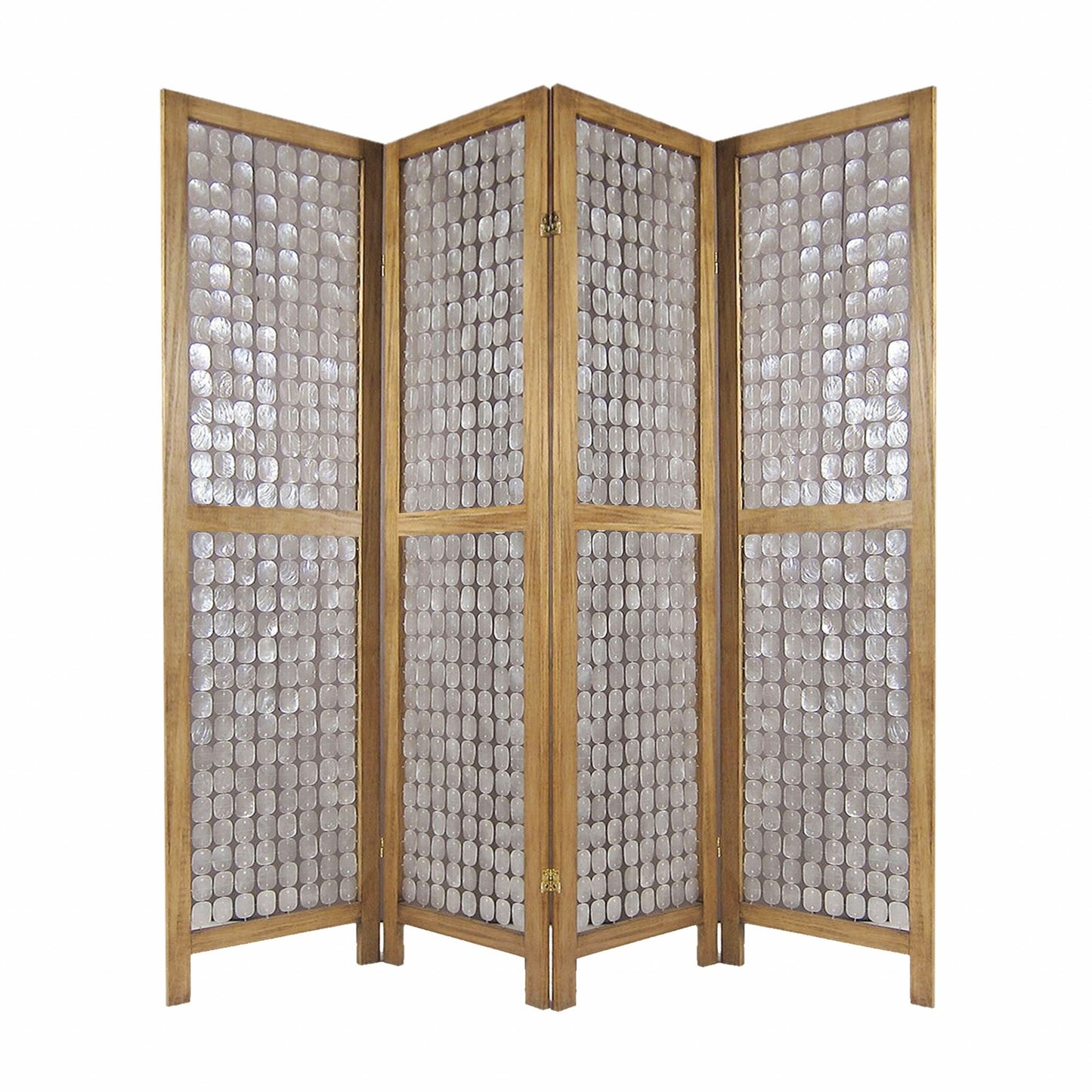 Clear Capiz Shell Screen By Homeroots - 342721 | Room Dividers | Modishstore - 2
