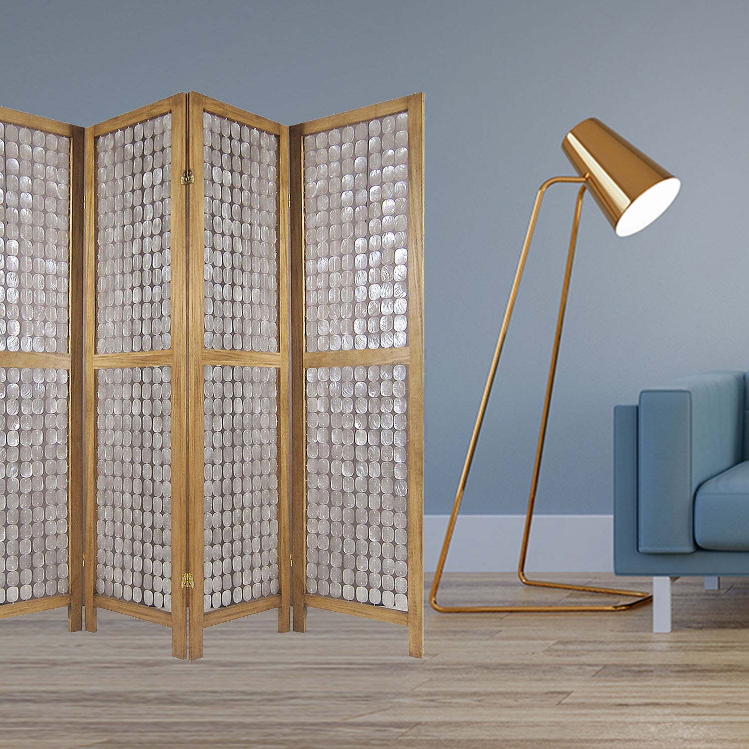 Clear Capiz Shell Screen By Homeroots - 342721 – Modish Store