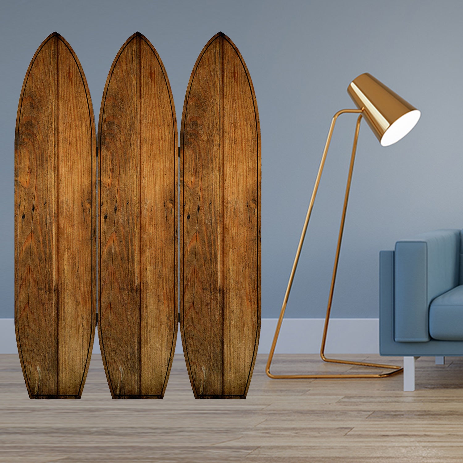 Multicolor Surfboard Screen By Homeroots | Room Dividers | Modishstore - 9