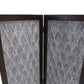 Versatile Dark Wood Three Panel Room Divider Screen By Homeroots | Room Dividers | Modishstore - 2