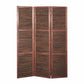 Warm Brown Three Panel Room Divider Screen By Homeroots | Room Dividers | Modishstore