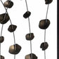 Gray And Bronze Metal Falling Blooms Screen By Homeroots | Room Dividers | Modishstore - 5