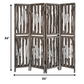 Weathered Brown, Wood, Wrightwood - Screen By Homeroots - 342774 | Room Dividers | Modishstore - 2