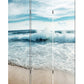 Multicolor Canvas Surf'S Up - 3 Panles Screen By Homeroots | Room Dividers | Modishstore