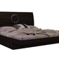 4Pc California King Modern Wenge High Gloss Bedroom Set By Homeroots - 343983 | Bedroom Sets | Modishstore