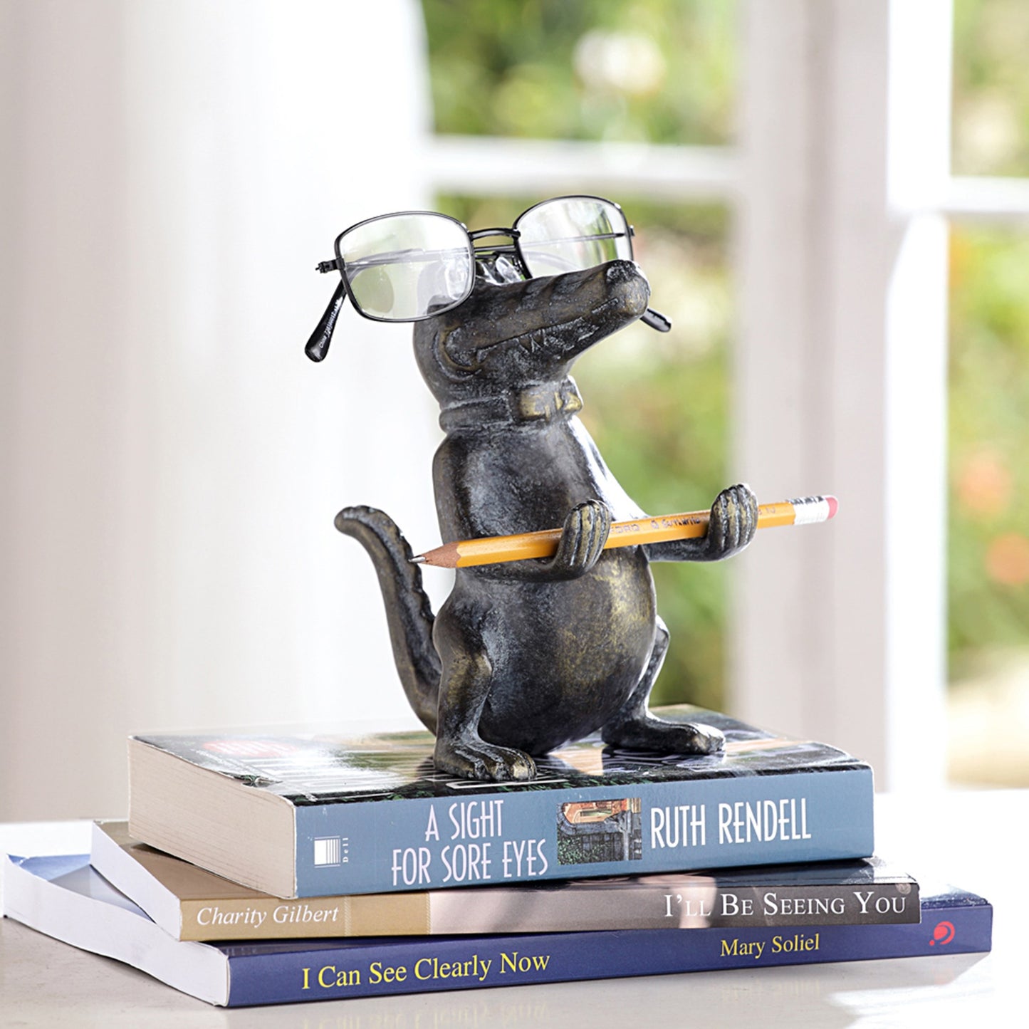 Alligator Eyeglass Stand By SPI Home | Sculptures | Modishstore