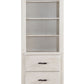 Weathered White Washed Gray Wood Bookcase By Homeroots - 347189 | Bookcases | Modishstore