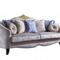 Cream Fabric Upholstery Sofa w Pillows By Homeroots | Sofas | Modishstore