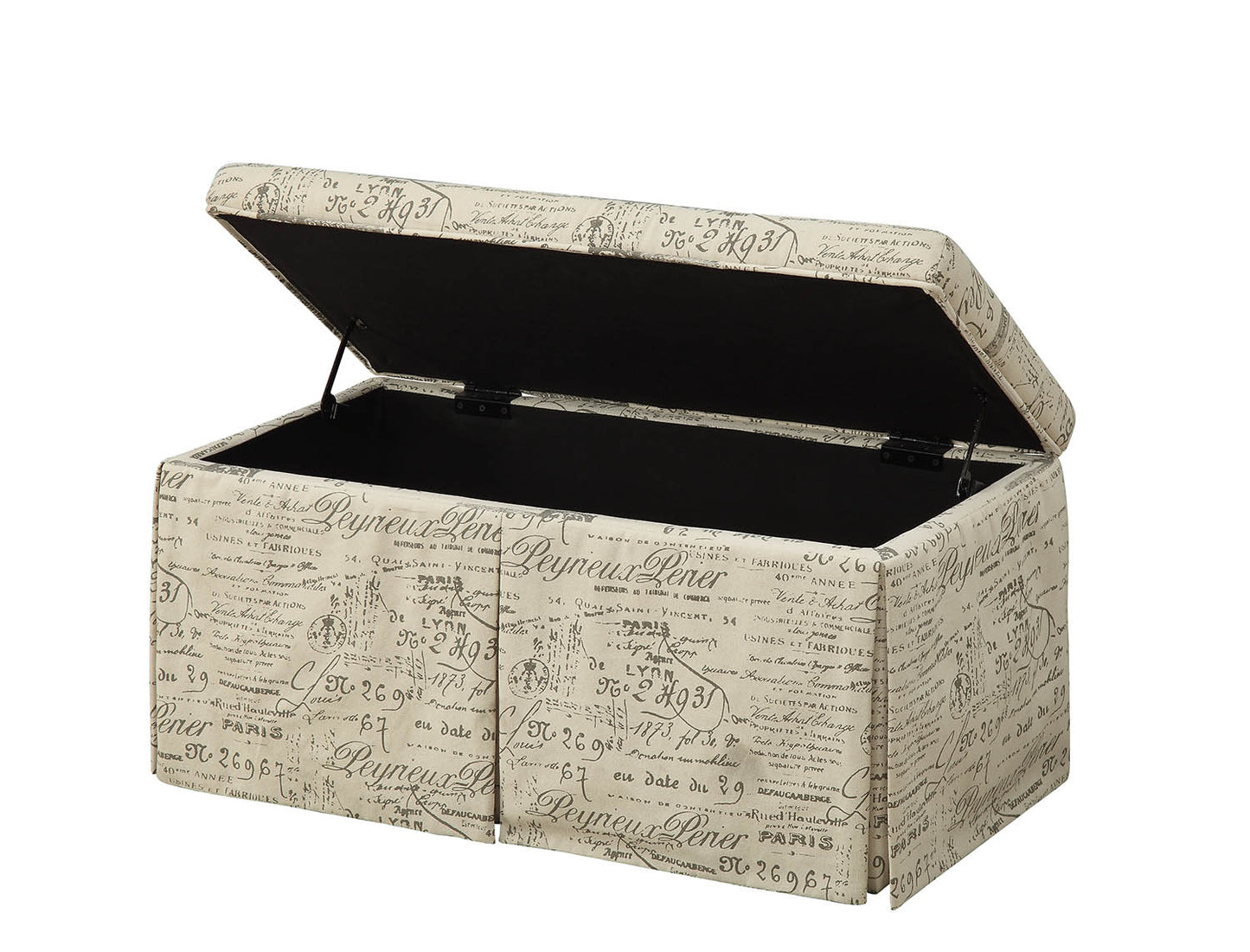 Pattern Fabric Upholstery 3Pc Pk Bench & Ottomans By Homeroots | Benches | Modishstore - 3