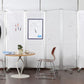 White Metal And Alloy - Screen By Homeroots | Room Dividers | Modishstore - 5