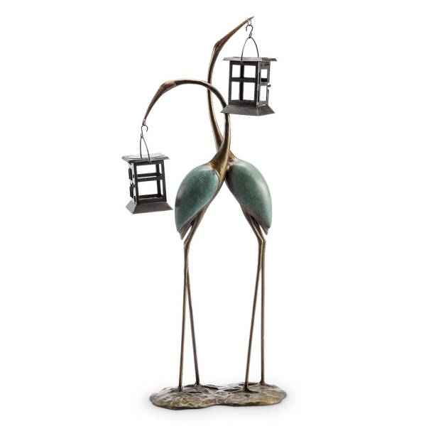 Stylized Crane Pair LED Garden By SPI Home | Lanterns | Modishstore-3