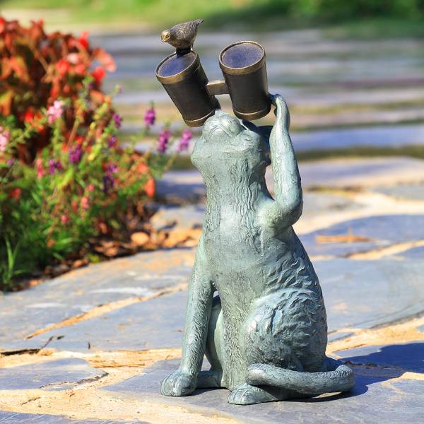 Observant Cat Garden Sculpture By SPI Home | Garden Sculptures & Statues | Modishstore-2