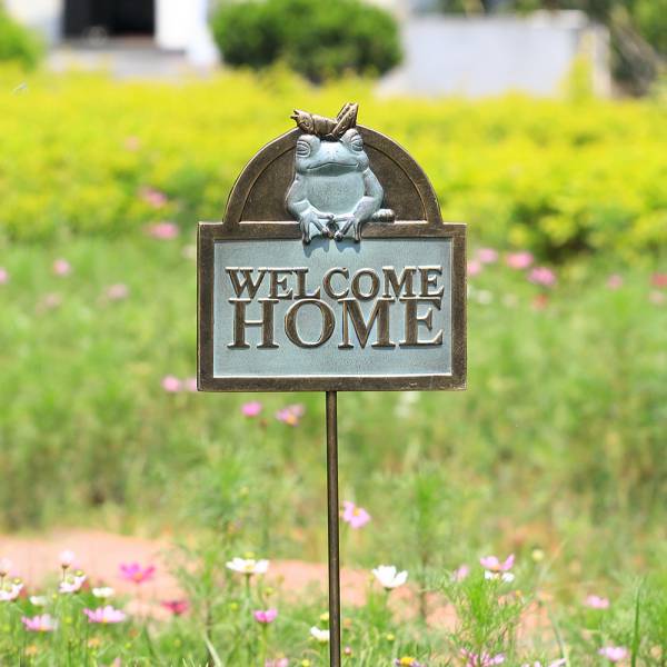Welcome Home Frog and Cricket By SPI Home | Outdoor Decor | Modishstore