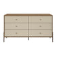 Manhattan Comfort Joy 59" Wide Double Dresser with 6 Full Extension Drawers | Dressers | Modishstore-2