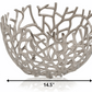 Round Silver Twigs Centerpiece Bowl By Homeroots | Decorative Bowls | Modishstore - 2