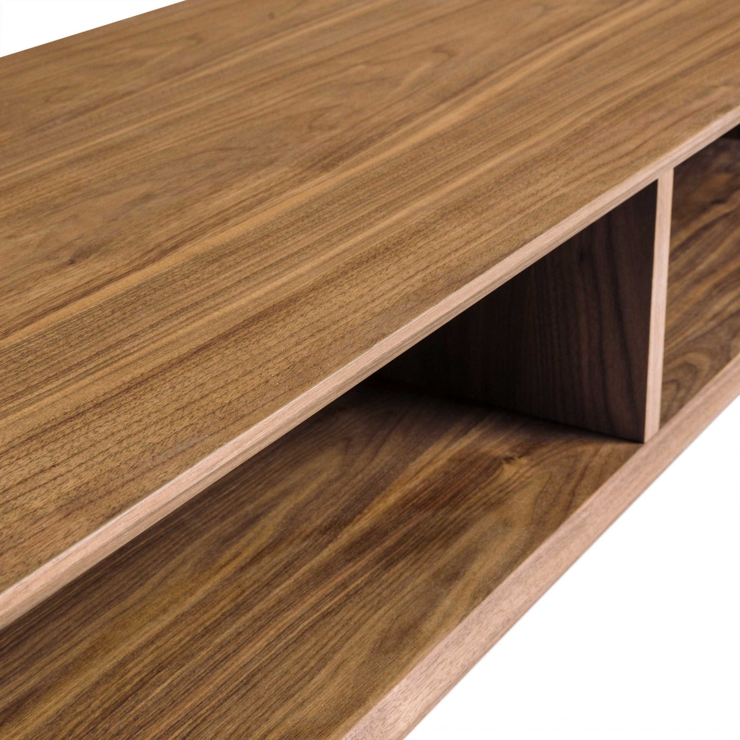 American Walnut Veneer Over MDF Coffee Table By Homeroots | Coffee Tables | Modishstore - 6