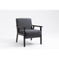 Bahamas Gray Linen Fabric Chair By Lilola Home | Lounge Chairs | Modishstore-11