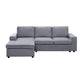 Aurelle Sofa with Reversible Chaise in Dark Gray Linen By Lilola Home | Sofas | Modishstore-8