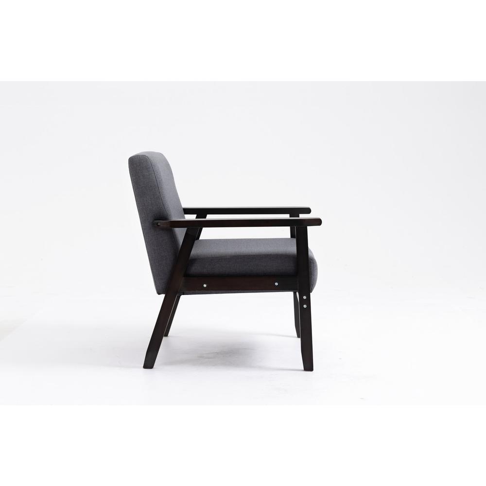 Bahamas Gray Linen Fabric Chair By Lilola Home | Lounge Chairs | Modishstore-12