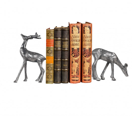 Stag and Doe Bookends or Sculptures By Homeroots | Animals & Pets | Modishstore