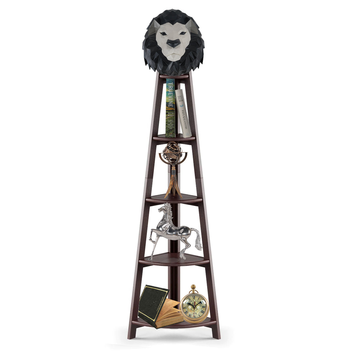 Origami Lion Head Wall Decoration By Homeroots | Sculptures | Modishstore - 6