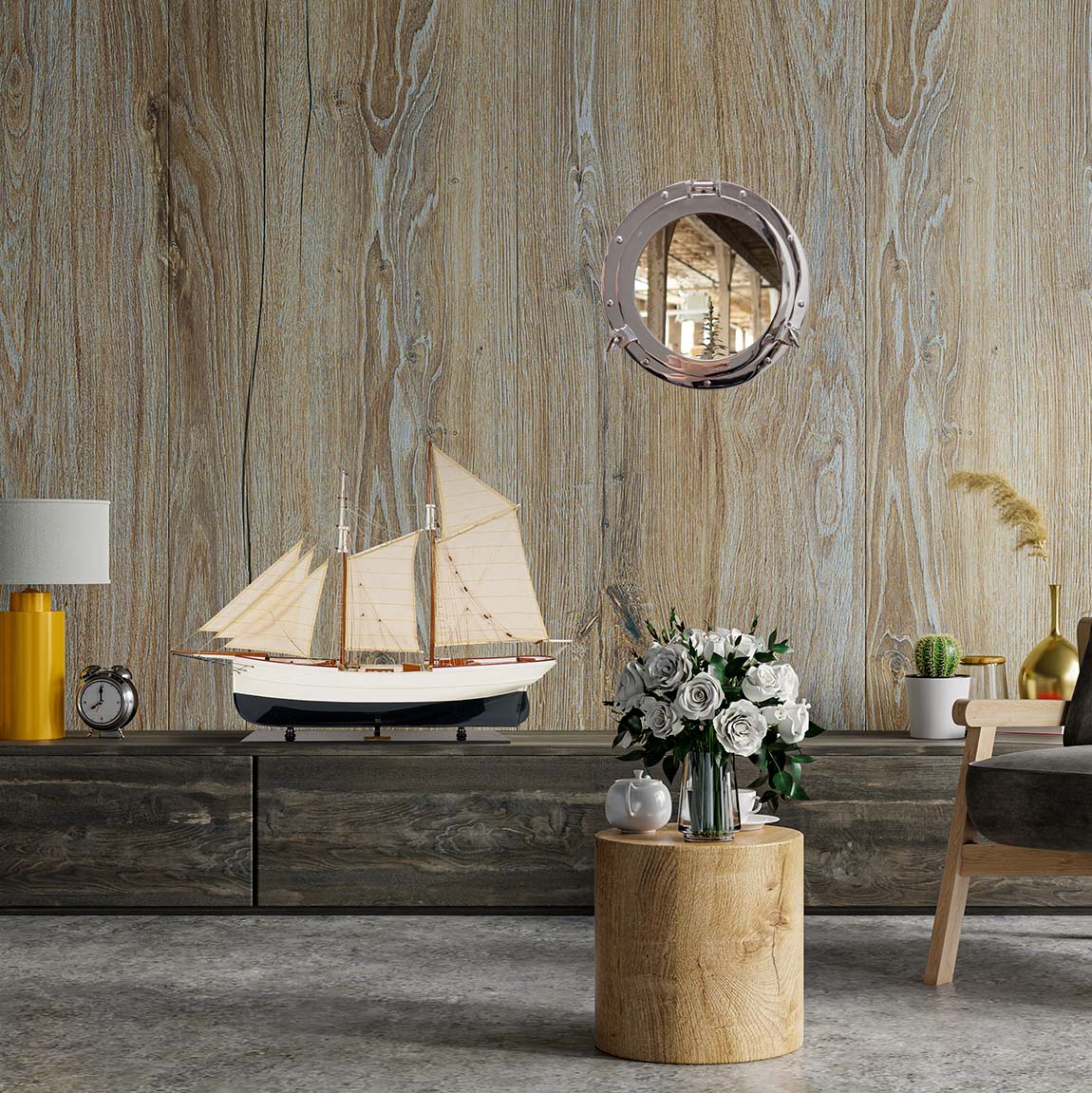 Porthole Mirror By Homeroots - 364348 | Sculptures | Modishstore - 9