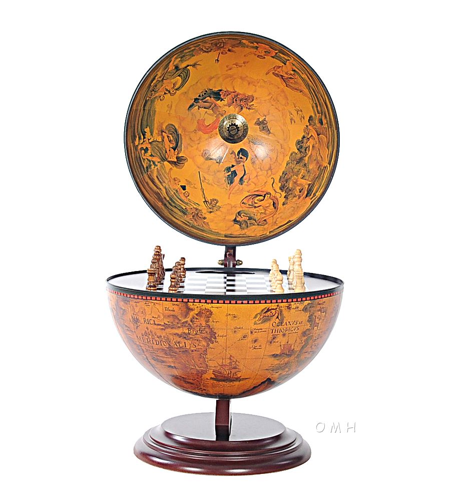 Red Globe with Chess Holder By Homeroots - 364359 | Sculptures | Modishstore - 6