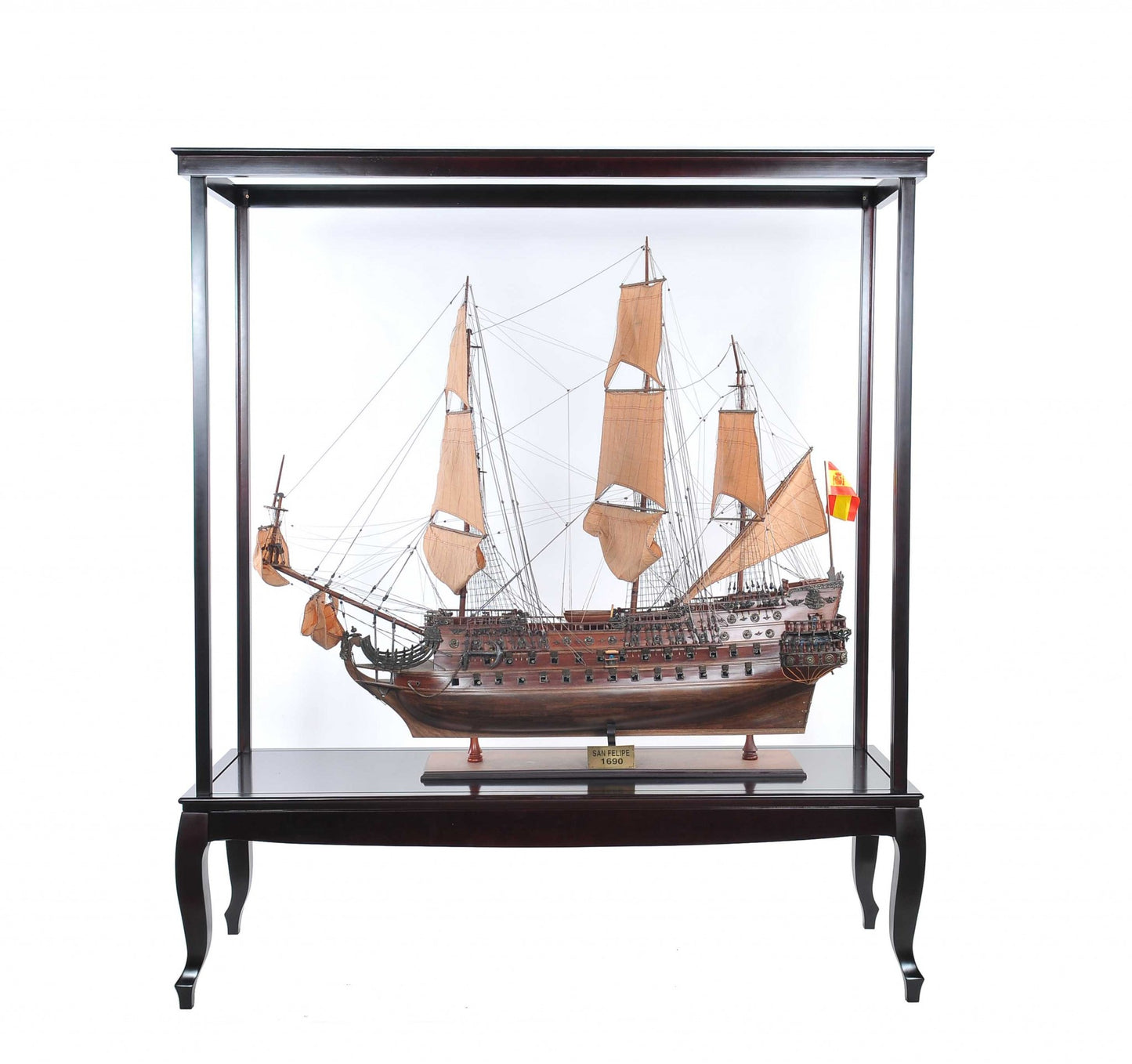 Display Case for Extra Large Ship No Glass By Homeroots | Sculptures | Modishstore - 3