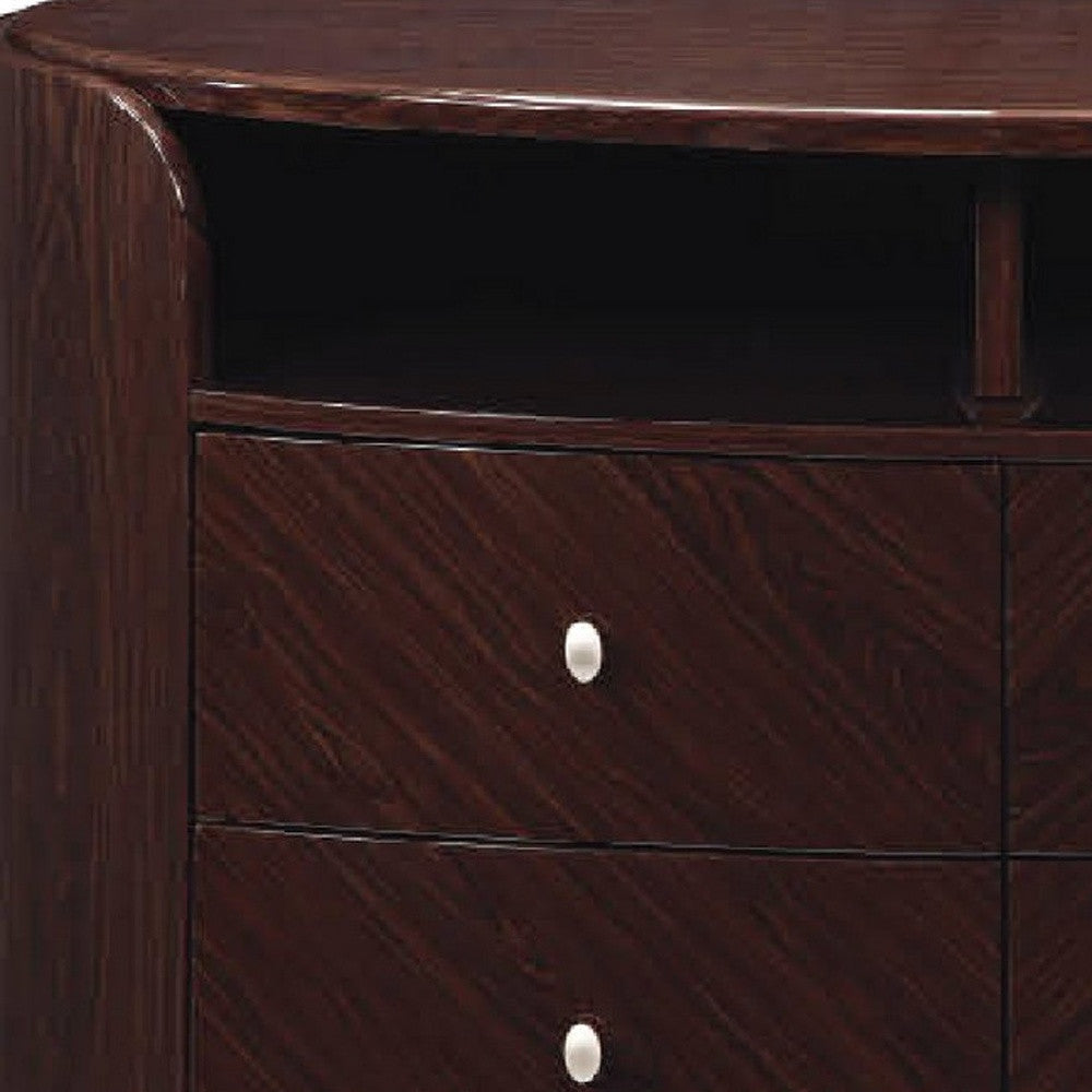 Wenge TV Entertainment Unit By Homeroots | TV Stands | Modishstore - 5