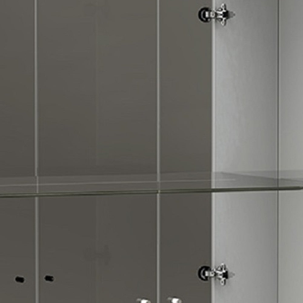 White Vetrine By Homeroots | Cabinets | Modishstore - 5