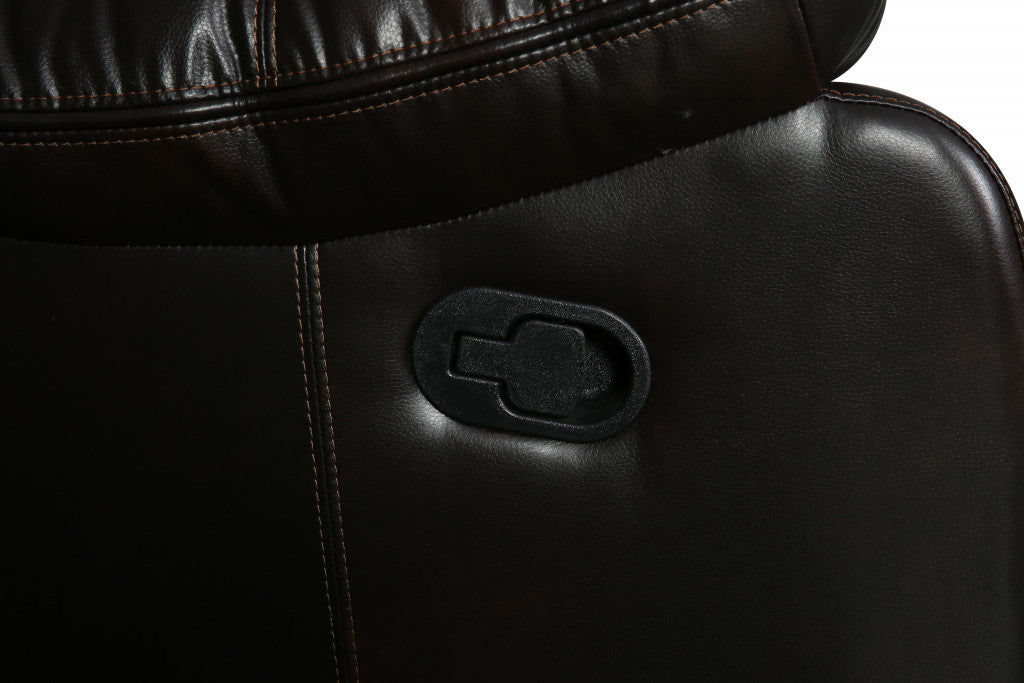 Modern Soft Brown Faux Leather Reclining Sofa By Homeroots | Sofas | Modishstore - 5