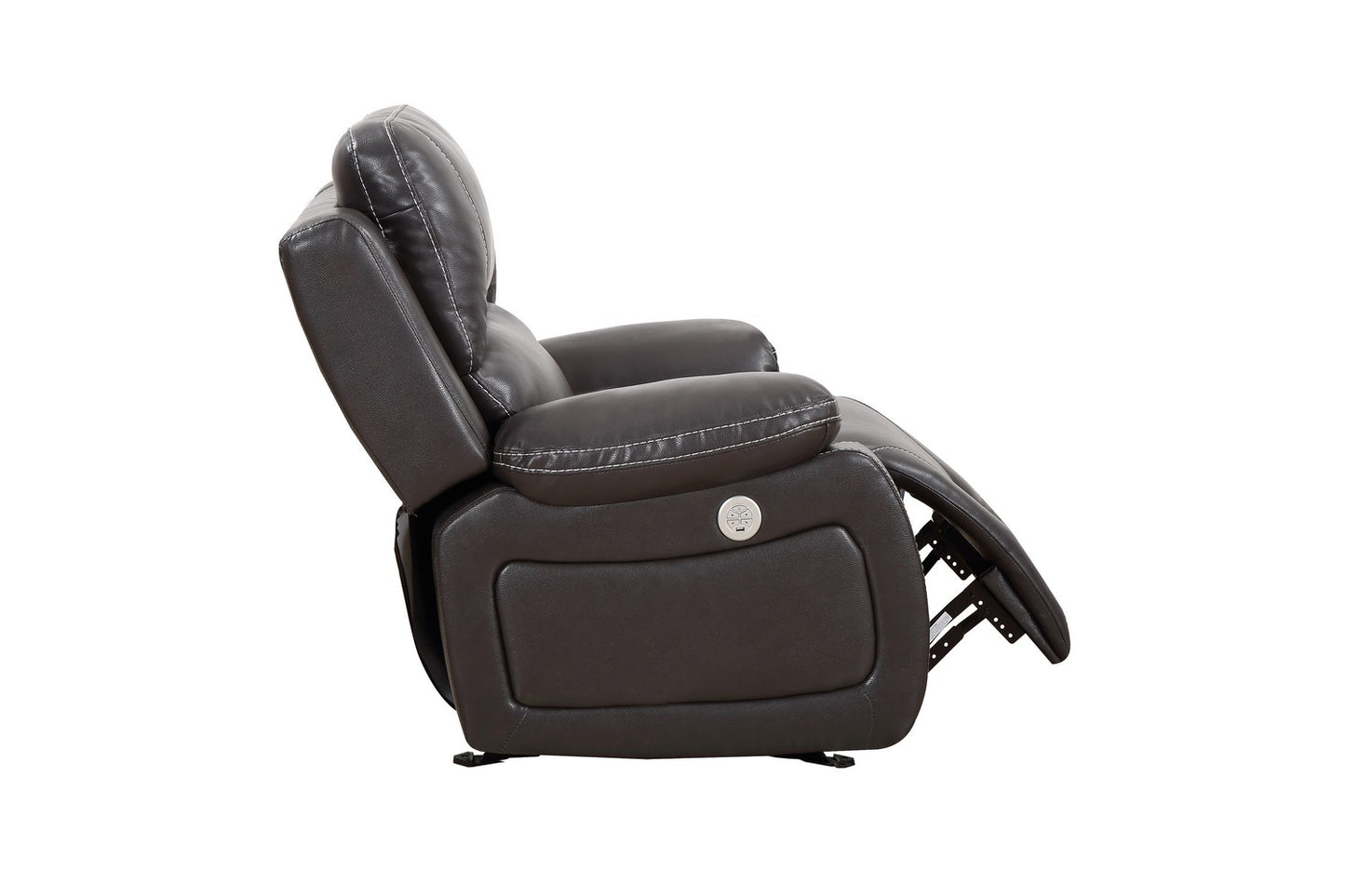 Gray Power Reclining Chair By Homeroots - 366343 | Recliners | Modishstore - 4