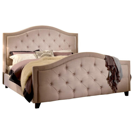 Upholstered Bed With Tufted Look By Best Master Furniture | Beds |  Modishstore 