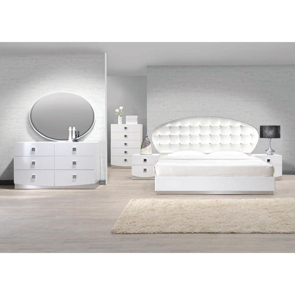 France White Modern 5-Drawer Bedroom Chest By Best Master Furniture | Drawers |  Modishstore  - 3